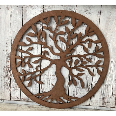 Tree of Life hout wand of raam ornament 55cm Tree of Life hout wand of raam ornament 55cm